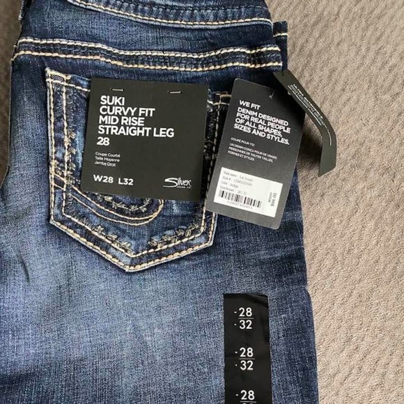 Silver Jeans Suki Mid Rise Curvy Fit 28/32 - Picture 3 of 9